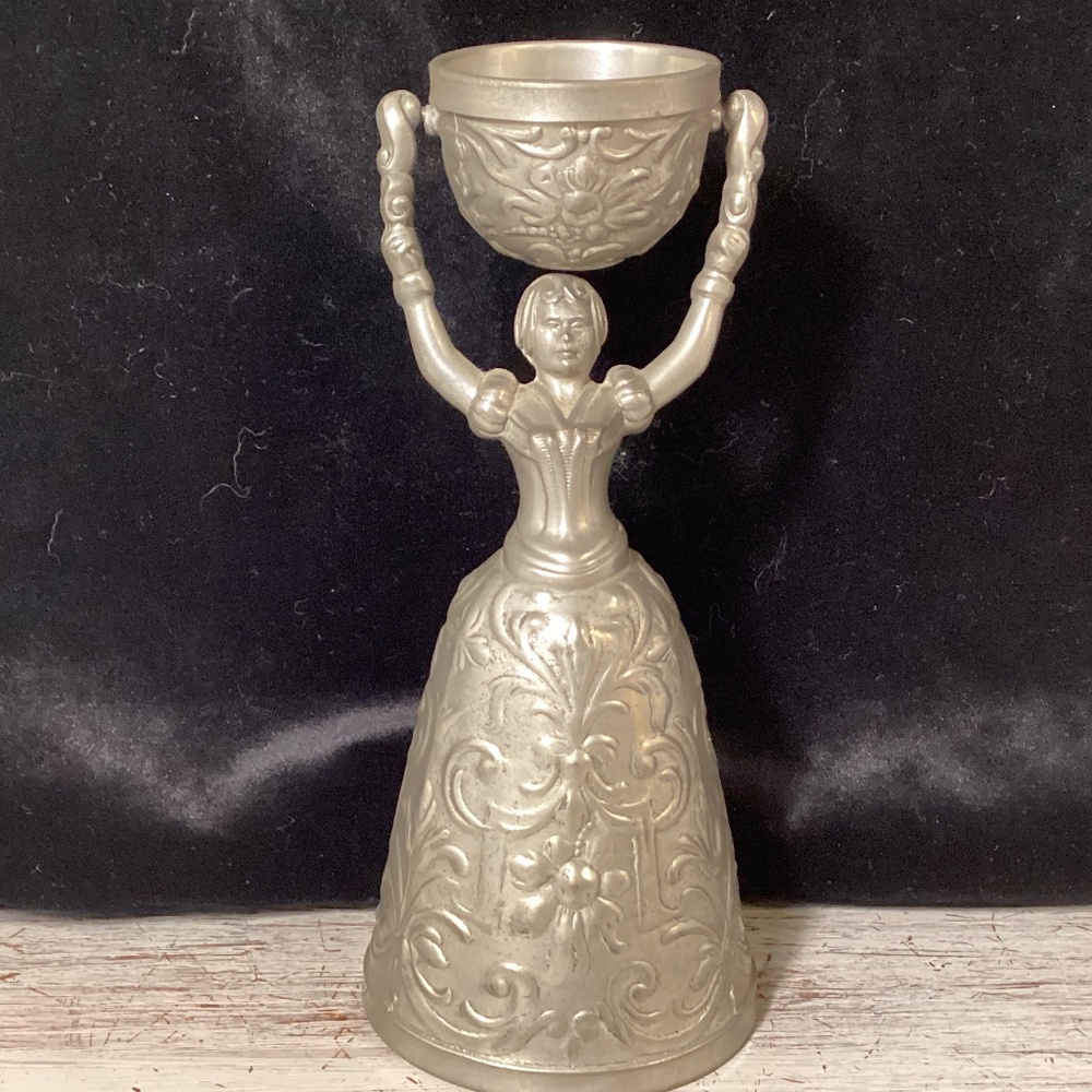 Vintage German Pewter Wedding Cup - Picture 2 of 8